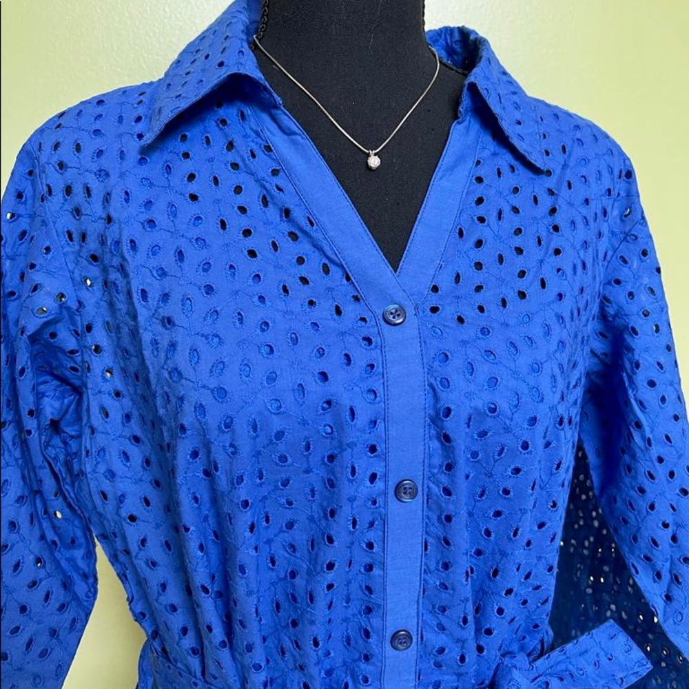 Collared wrap dress
